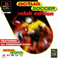 Actua Soccer Club Edition PAL Playstation PAL box art